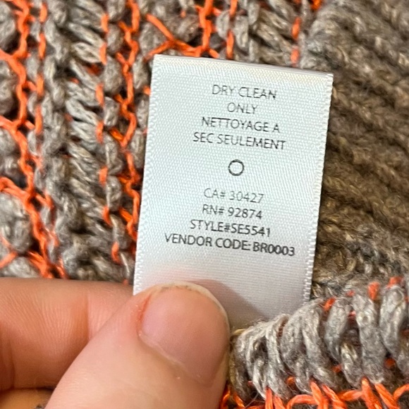 Anthropologie Splendid Hudson Stitch Stripe Pullover Wool Linen Blend Sweater S - Picture 7 of 8